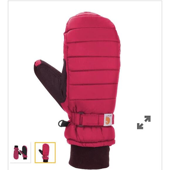 Carharrt WOMEN'S QUILTS MITT STYLE #WA625 in crabapple color - Picture 2 of 12